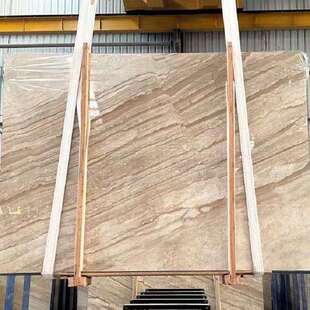 帝诺米黄色石材室内楼梯地砖新意大利木纹天然大理石窗台板