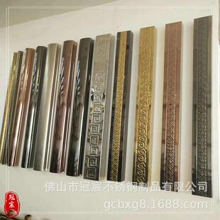 豪华别墅楼梯栏杆装饰用彩色不锈钢花瓶柱水涨模具玫瑰金立柱