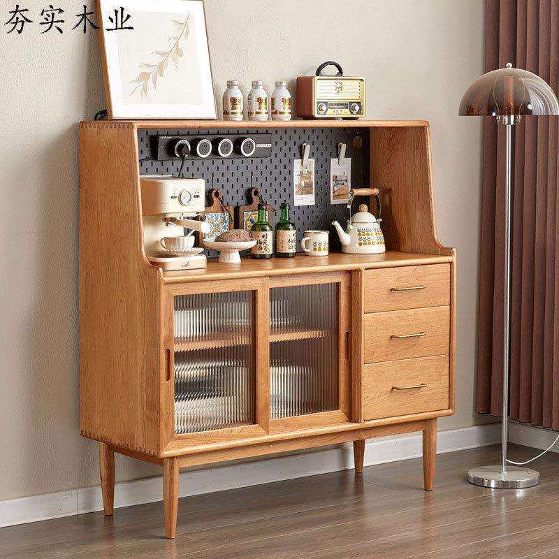 北美黑胡桃全实木餐边柜现代简约樱桃木原木储物收纳多功能餐边柜,3C数码配件,USB灯,淘宝优惠券,粉丝福利购,淘宝优惠卷