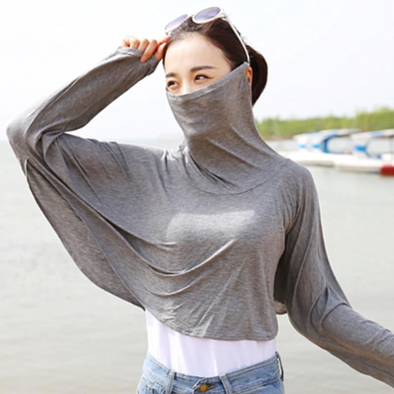 【旗舰店正品】防晒披肩袖集成夏季驾驶和骑自行车模态棉质防晒服