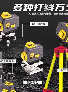 德国进口迈博赫水平仪8线12线16线绿光高精度强光水平仪激光贴地