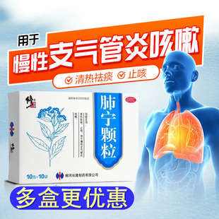 修正药业肺宁颗粒10袋清热祛痰止咳化痰慢性支气管炎咳嗽咳嗽药