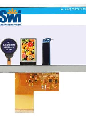 4.3寸触摸屏面板矩形显示总成TFT液晶模组ST77031SN工业显示屏