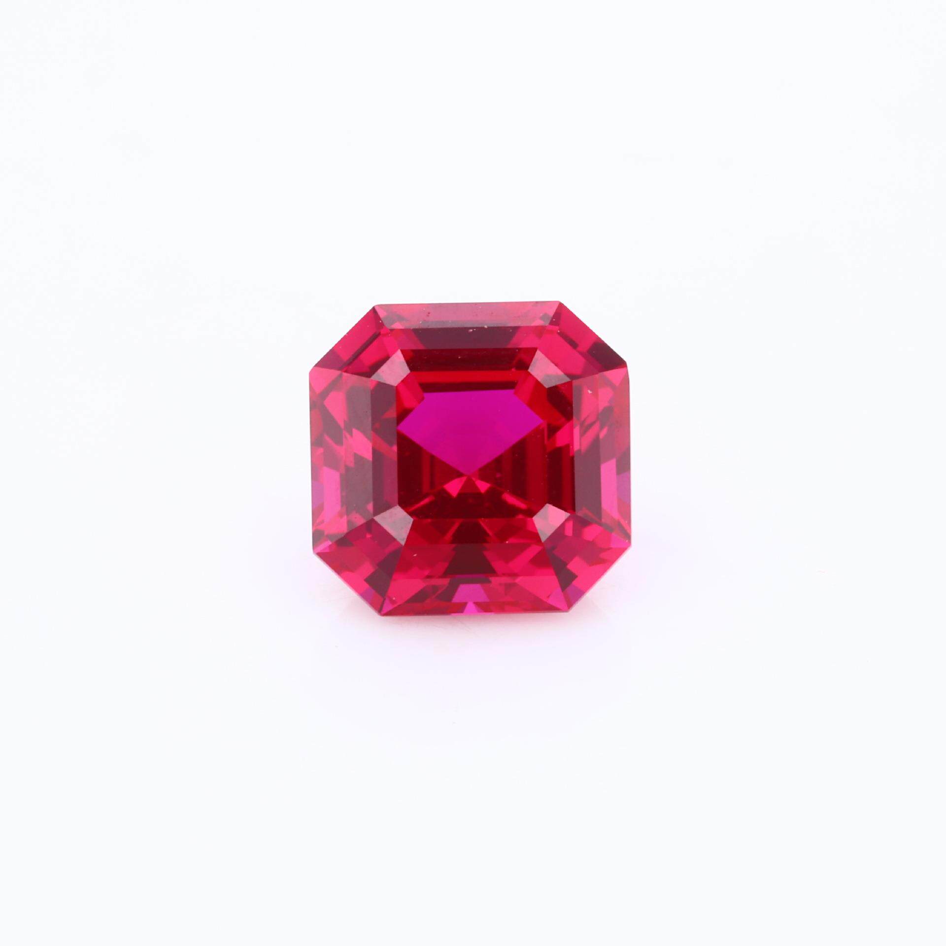 合成红宝石鸽血红阿斯切梧州人工宝石再生鸽血红宝石戒面裸钻