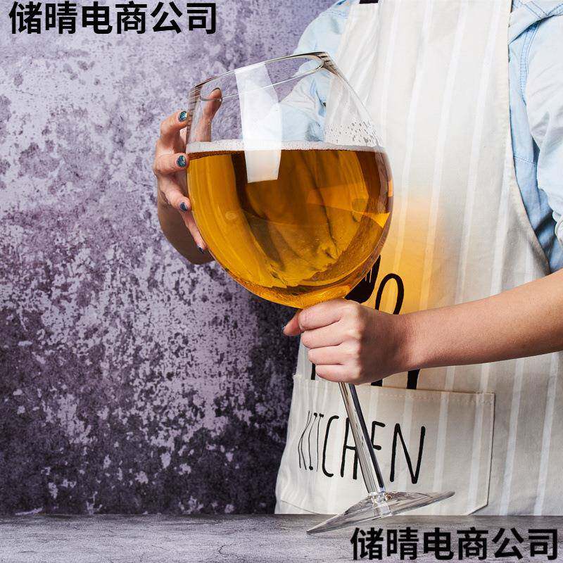 结婚敬酒杯英雄啤酒杯大容量酒杯巨型特大高脚杯大号红酒杯子