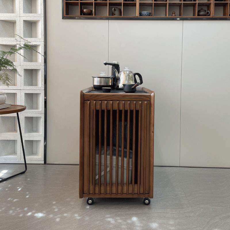 实木茶水柜客厅家用迷你小茶桌移动茶车北欧白蜡木乌金石茶水台,3C数码配件,USB灯,淘宝优惠券,粉丝福利购,淘宝优惠卷
