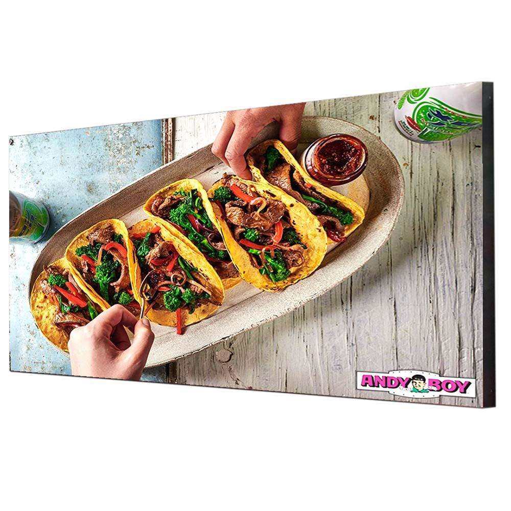 美什卡布灯箱厂家制作室内单面广告铝合金开启式led广告灯箱