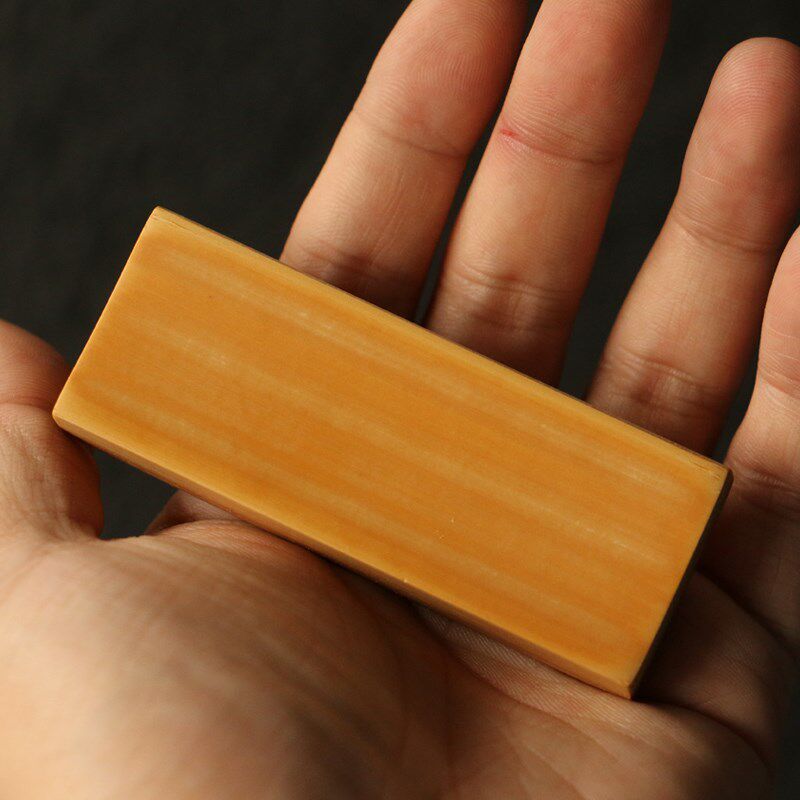 名家裘立钢纯手工留青雕刻泛舟图老玉竹滑盖牙签盒竹雕小竹盒