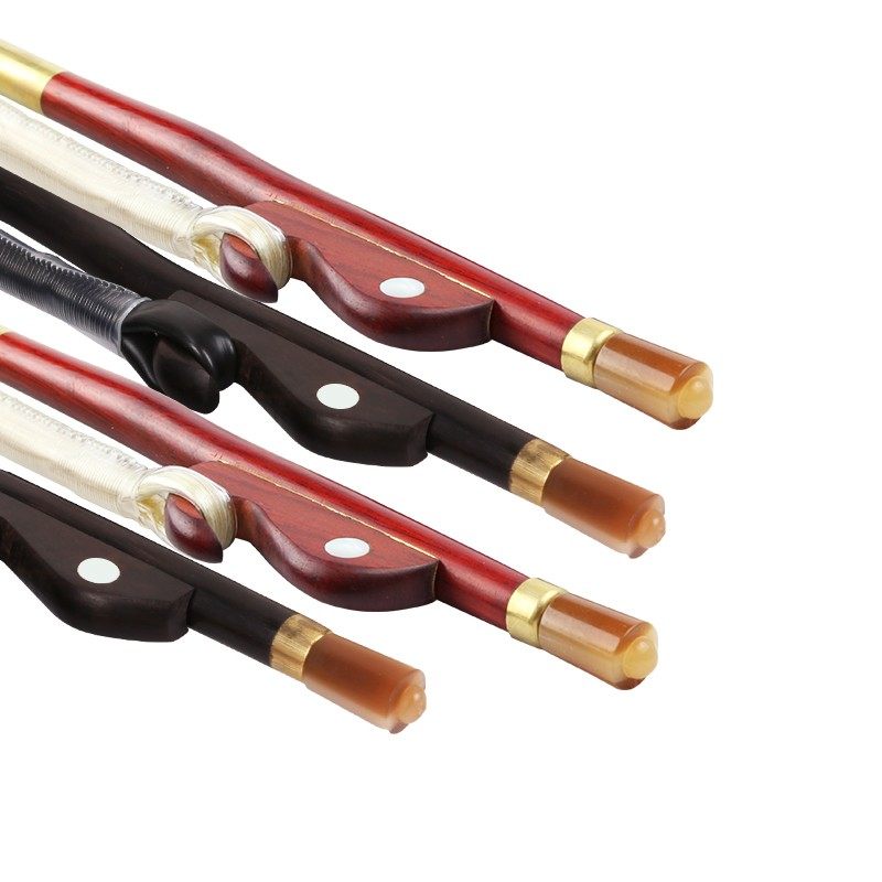 二胡弓子弓毛真马尾黑檀紫檀琴弓专业84cm弓二胡微调松香乐器配件