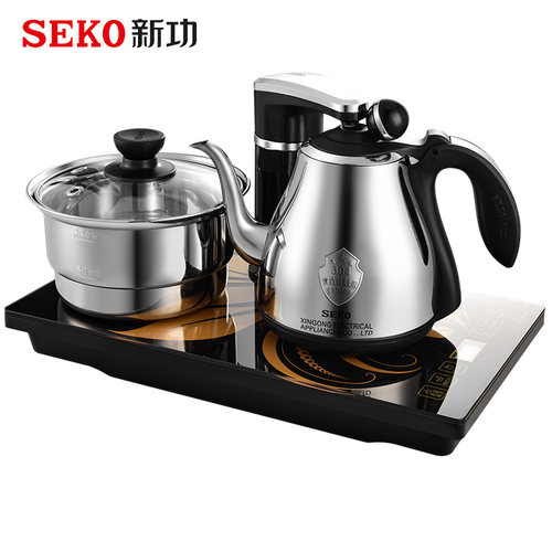 新功 F90F98全自动上水烧水壶茶台一体电热水壶嵌入式煮茶炉家用