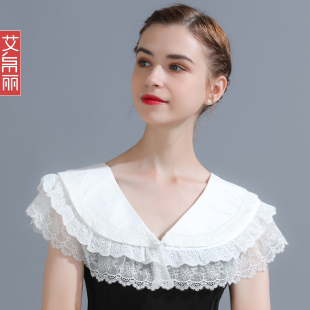 纯棉蕾丝镂空小披肩女春夏外搭短款 斗篷 防晒沙滩配裙子配吊带薄款