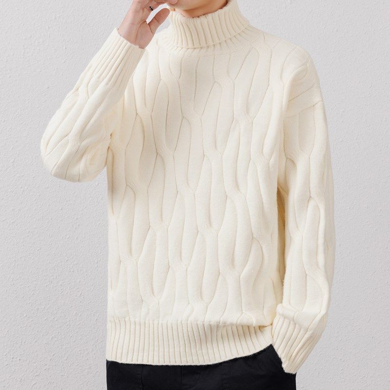 侨迪蒙拉高端秋冬季高领毛衣男加厚保暖内搭针织衫宽松翻领打底衫,男装,针织衫/毛衣,淘宝优惠券,粉丝福利购,淘宝优惠卷