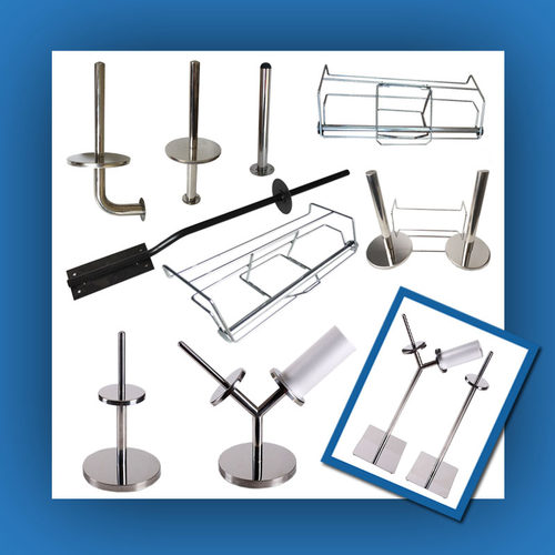 连卷袋支架超市用品挂式立式散称区固定台式手撕购物袋不锈钢架子