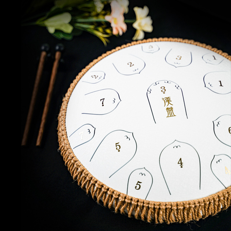 汉盘15音空灵鼓D调G调色空鼓钢舌鼓音舌鼓梵音鼓专业13寸送鼓架,乐器/吉他/钢琴/配件,空灵鼓,淘宝优惠券,粉丝福利购,淘宝优惠卷