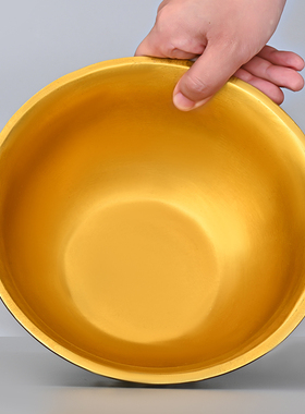 实心铜聚宝盆摆件铜盆铜碗聚宝盆米缸招家居财客厅店铺开业礼品