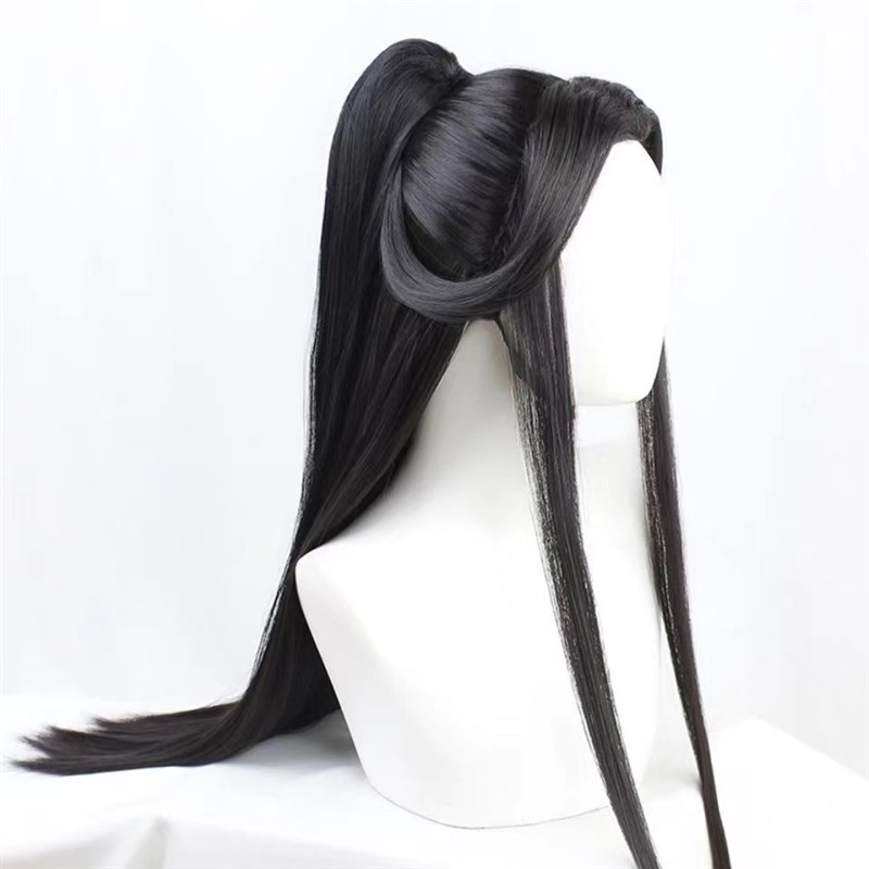 男用古装汉服cos假发古装汉服楚晚宁谢怜古风万用造型自然黑假毛