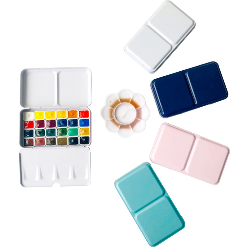 俄罗斯白夜水彩颜料分装36色艺术家固体水彩颜料24色学生水彩颜料