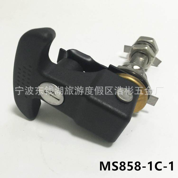 供应T型把手锁电柜门锁MS858-1C房车拖车工程车集装箱门锁执手锁