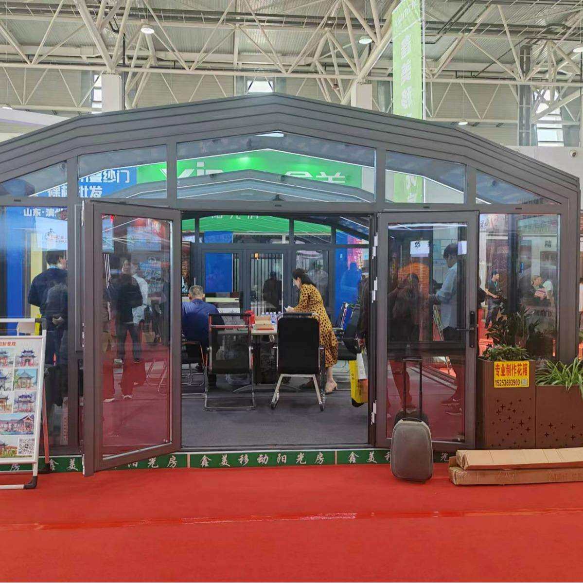 源头工厂全国安装电动伸缩别墅智能阳光房星空玻璃房