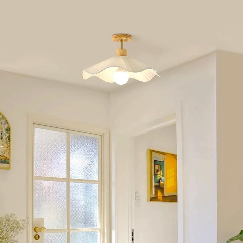 过道灯走廊吸顶灯奶油原木风灯具现代简约led入户玄关阳台灯具