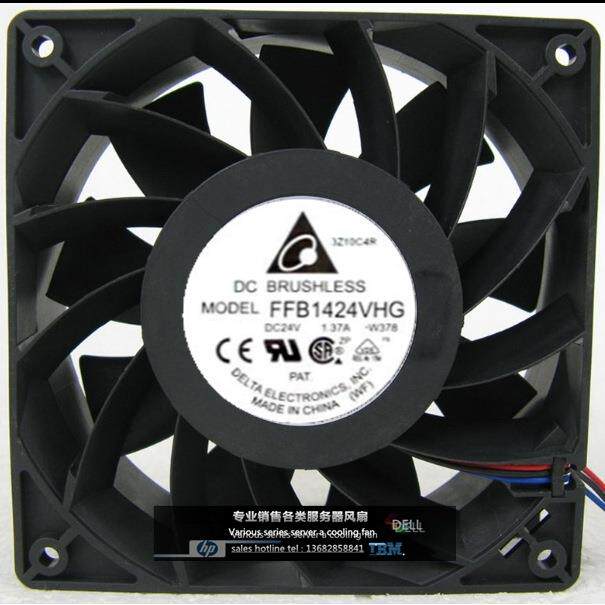 FFB1424VHG24V1.37A原裝台达DELTA140*140*50大风量轴流风扇