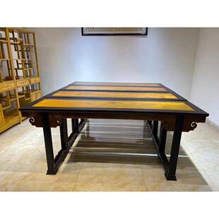 紫光檀东非黑黄檀画案玄关桌电脑桌字台条案清式明式家具