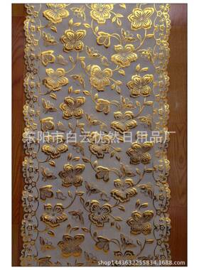 50CM*20M/卷环保PVC烫金/烫银蕾丝台布防水防油易清洗厂家直销