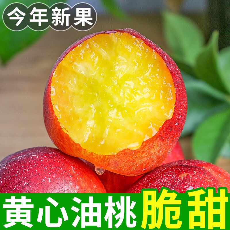 黄心油桃5斤桃子应季当季现摘新鲜水果整箱黄肉油桃甜脆桃10包邮