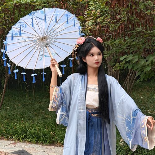 新瓣流苏伞绸布伞拍照汉服伞道具舞蹈古典油伞走秀演出伞