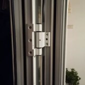 铝合金门合页断桥隔热平户铰链欧标槽玻璃门五金折页加厚