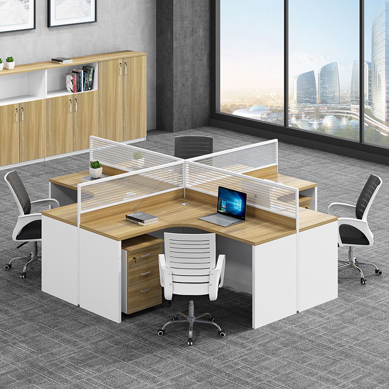 办公桌椅职员屏风工位办公室2//人位现代桌子卡位卡座