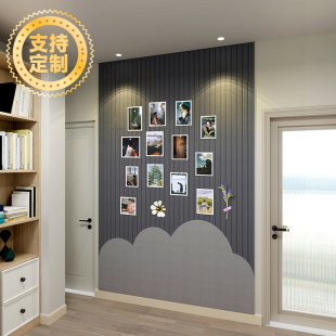 照片墙毛毡墙墙面装饰毛毡板展示墙级感客厅背景板创意玄关软木墙