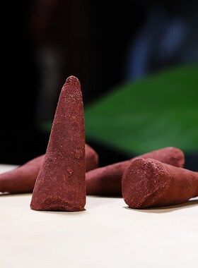 烟供食子手工锥香敏珠林集聚熏天然室内供奉香薰烟供食子塔香