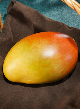 黄铜《光芒万丈》家居饰品 茶几 贡品贡果 仿真芒果