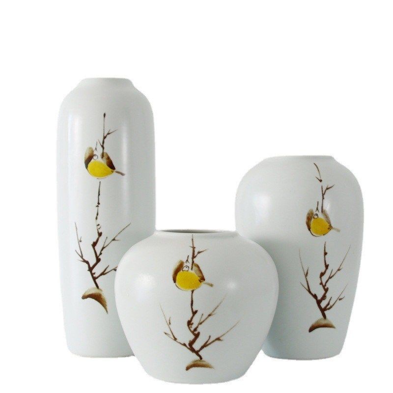 新现代鸟陶瓷瓶样板房家居客厅茶几卧室玄关软装饰品,家居饰品,花瓶,淘宝优惠券,粉丝福利购,淘宝优惠卷