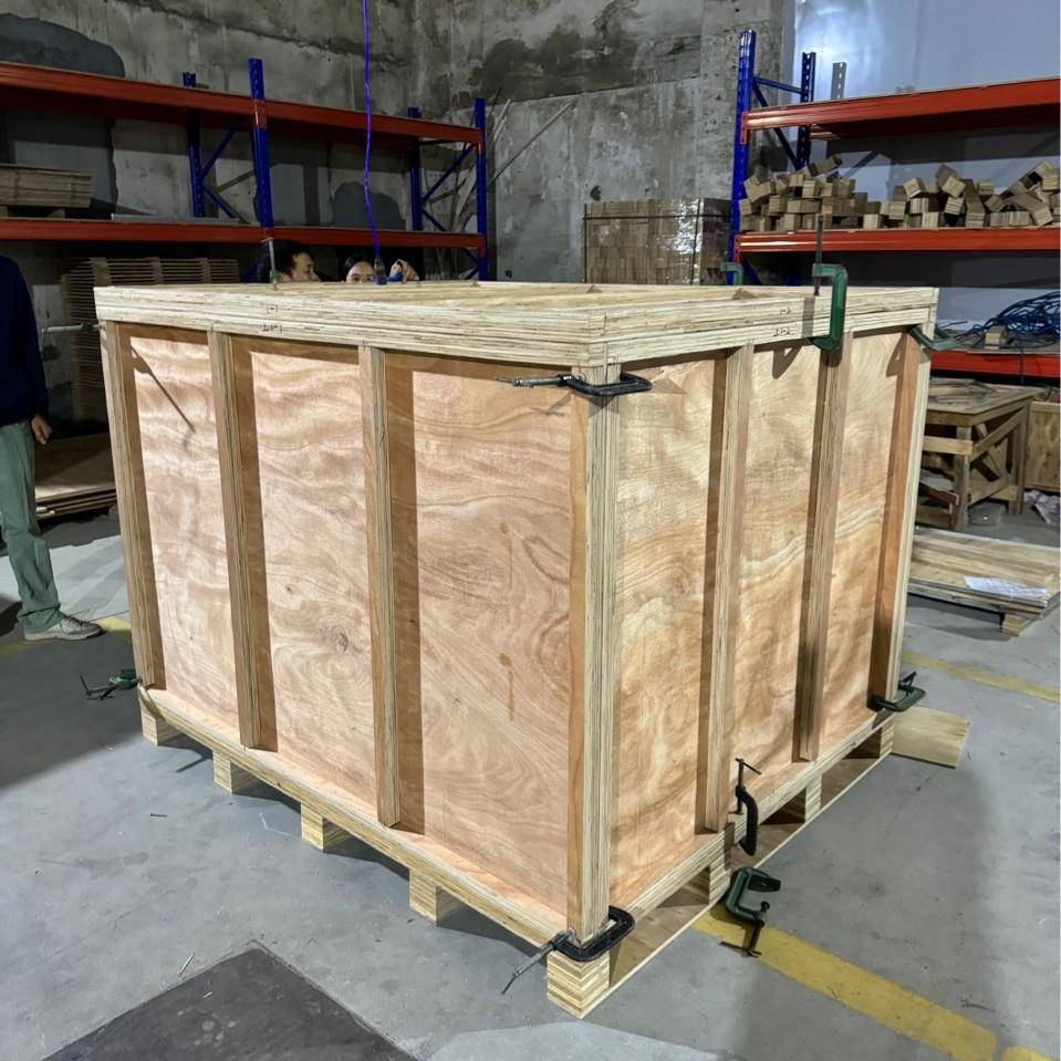 厂家定制实木木箱包装箱免熏蒸木箱实木木框木托盘胶合板木箱