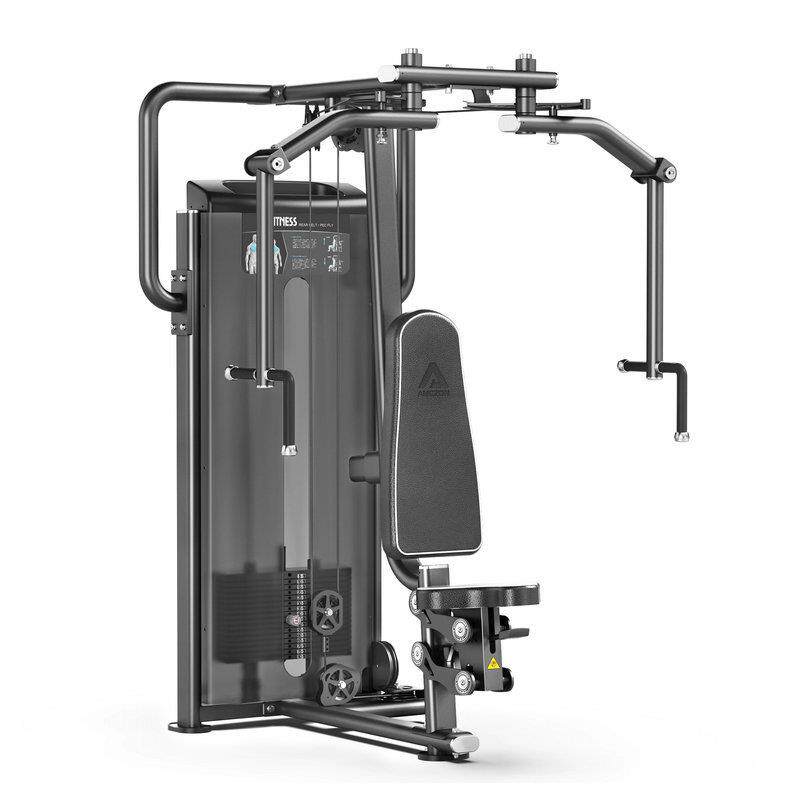 直臂夹胸训练器反飞鸟蝴蝶机商用健身房坐式推胸器材胸部力量器械