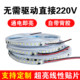 220V灯带无需变压器led软灯条自粘贴片线条灯直连高压电线型灯