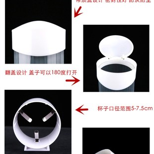 大口径一次性杯子架台式自动取杯器酒店饭店纸杯塑料杯防尘盖