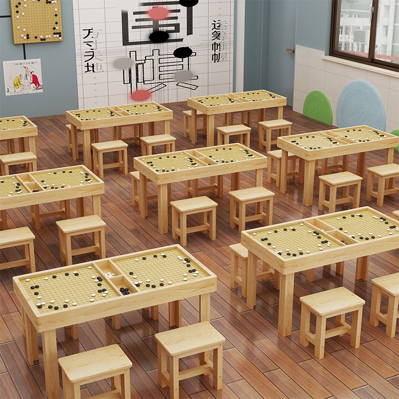 小学生课桌椅双人培训桌椅厂家直销学校加粗彩色桌课桌活动桌实木