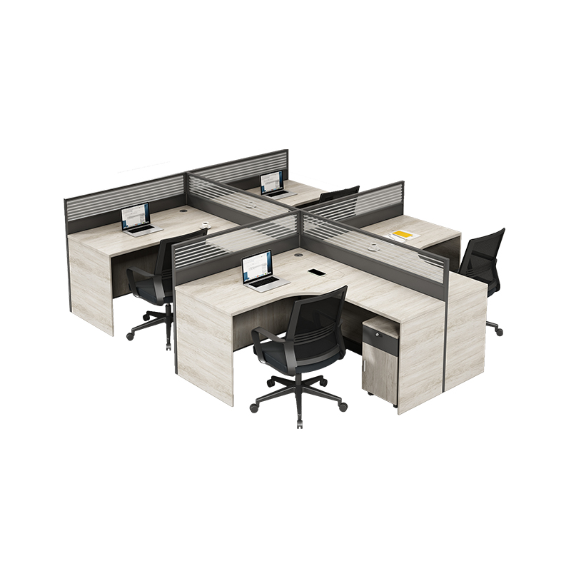 办公室职员办公桌椅屏风工位桌四人位员工电脑卡座财务桌家俱