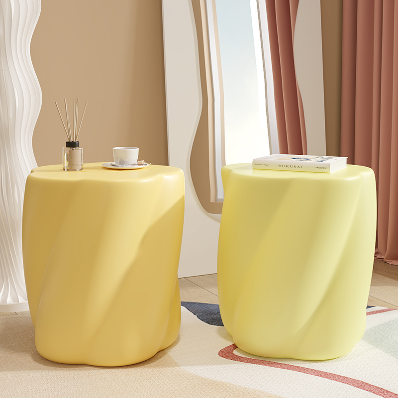 奶油风装饰落地摆件沙发旁边几茶几家居客厅卧室创意高级感牀头柜