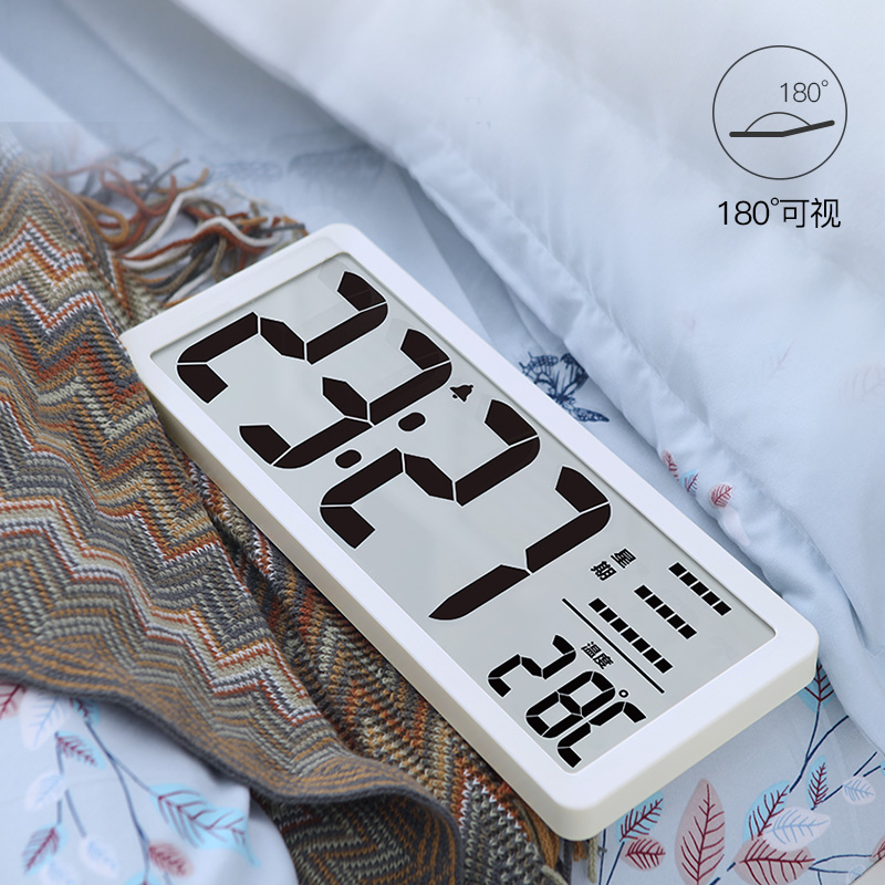 超大屏挂钟时间表电子挂墙液晶闹钟数字家用时钟卧室客厅台钟