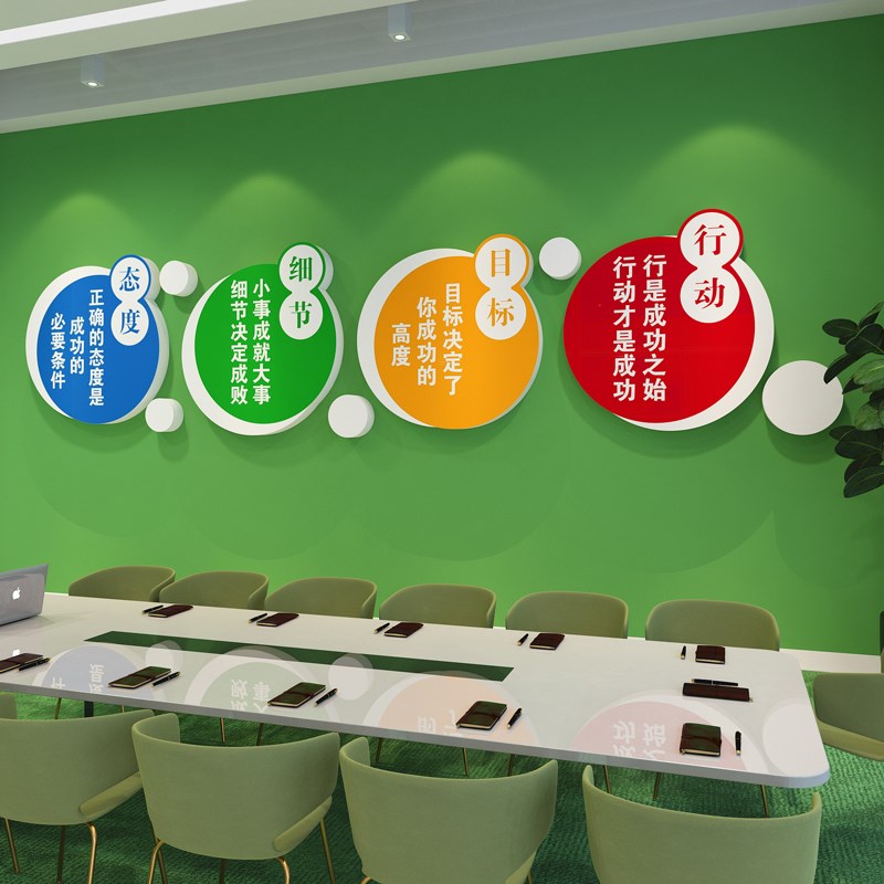 7s管理文化墙贴办公室装饰布置企业仓库安全生产车间品质宣传标语