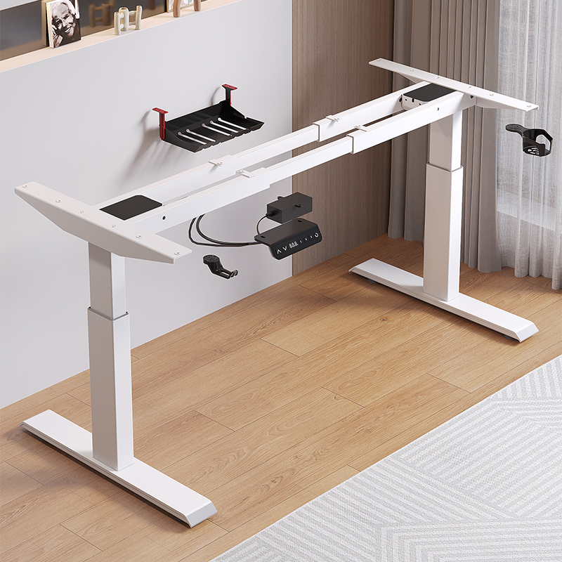 智能电动升降桌腿电机办公电脑桌横梁自动伸缩可升降支架桌架