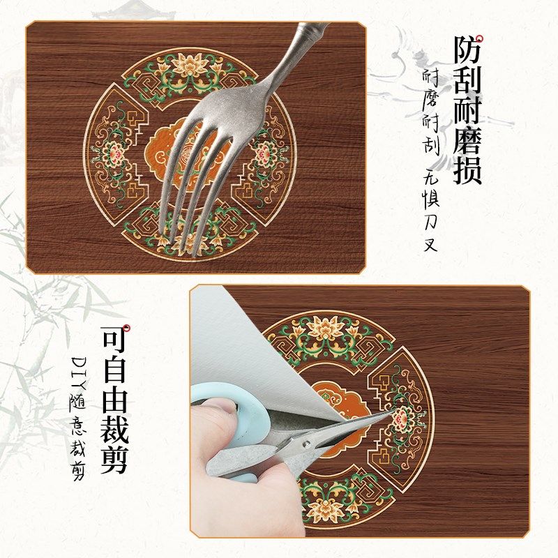 新桌垫桌布免洗防油防水仿木纹茶几垫餐桌垫隔热垫防烫茶桌垫,居家布艺,桌布,淘宝优惠券,粉丝福利购,淘宝优惠卷