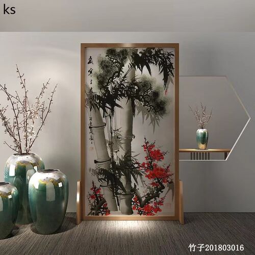 背景墙办公玄关屏风夹胶夹丝新钢化艺术玻璃