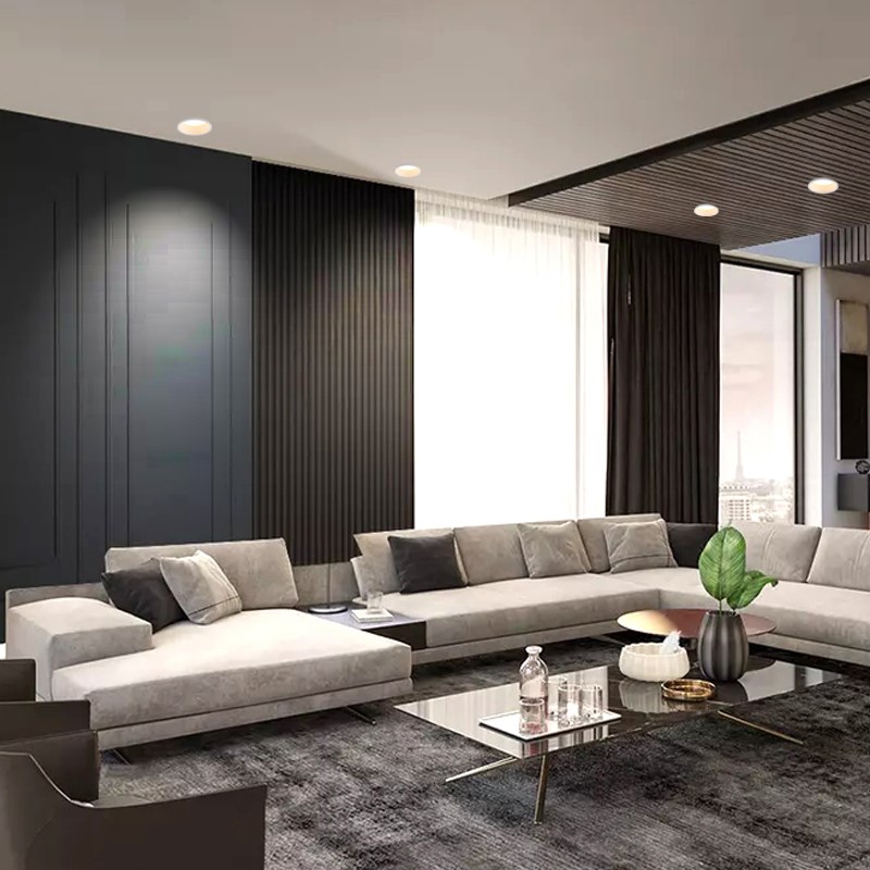 窄边框筒灯led嵌入式家用天花灯孔7.5