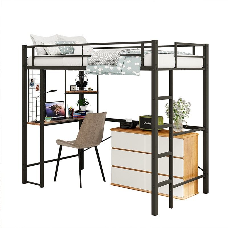 上床下桌高架床小居室上床下空儿童铁艺床出租屋宿舍高低床,住宅家具,高架床/高拼床,淘宝优惠券,粉丝福利购,淘宝优惠卷