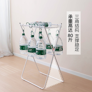 折叠晾衣架落地阳台室内家用小型凉衣架挂杆卧室飘窗晒衣架子